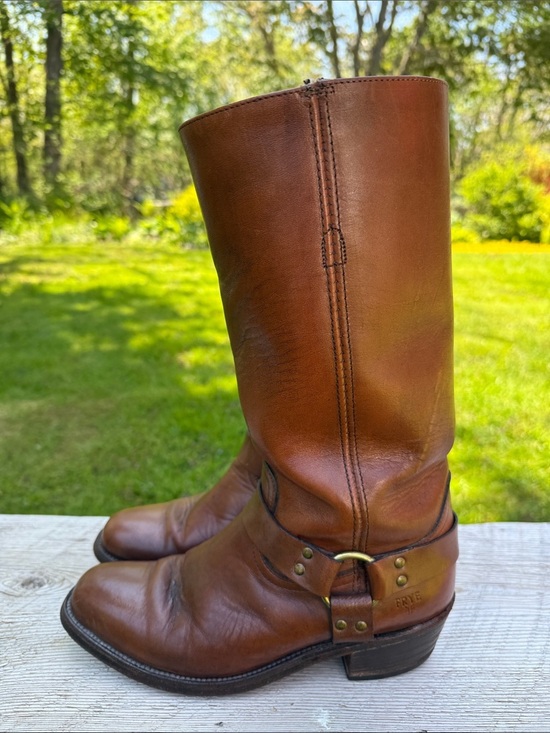 Frye Other - Vintage Made in USA Frye 
Brown Leather Harness Boots